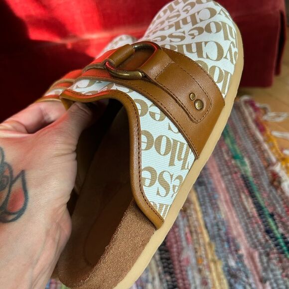 SeebyChloé Tan and White mules Slippers Size 39/8 - Picture 6 of 16